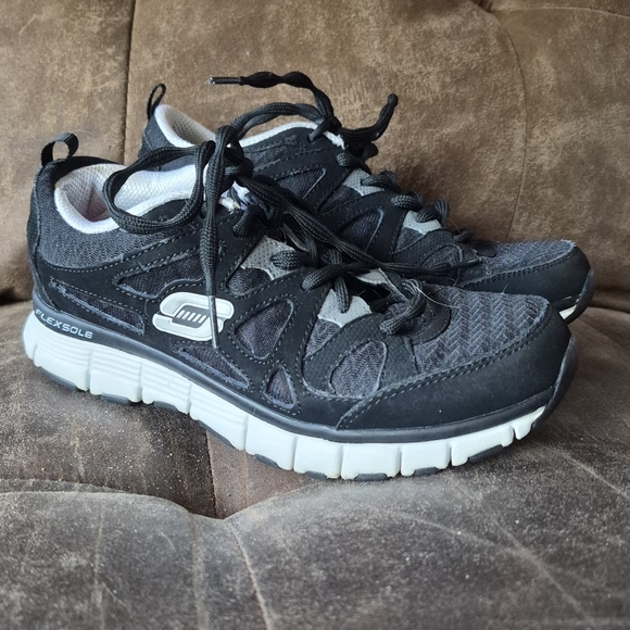 Skechers Sport Women's Black Flexsole Running Athletic Shoes 6 - Picture 6 of 13